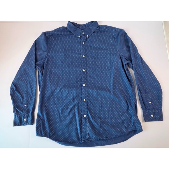 American Eagle Outfitters Other - American Eagle Shirt Mens 2 Extra Large Blue White Spotted Dress Office Casual